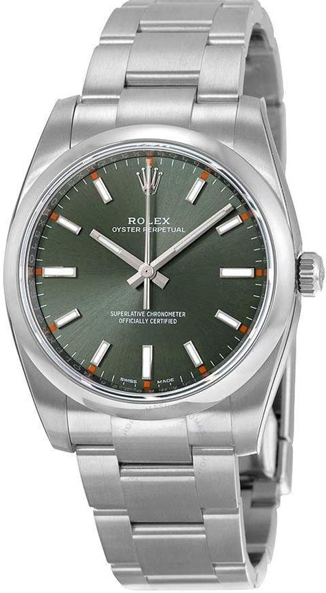 rolex oyster perpetual 34 unisex automatic watch 114200gnso|34mm rolex datejust watches.